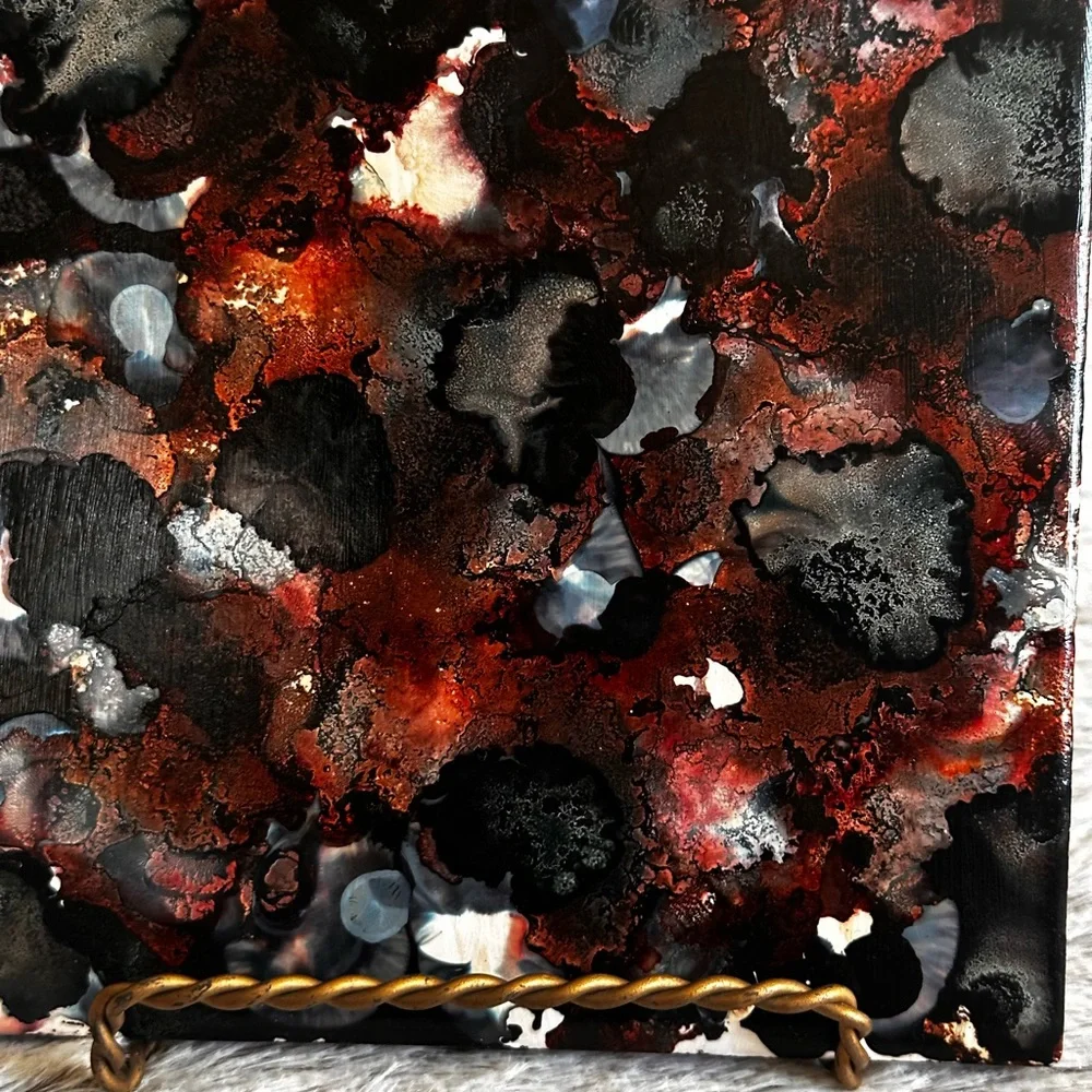 Hand Crafted vibrant abstract